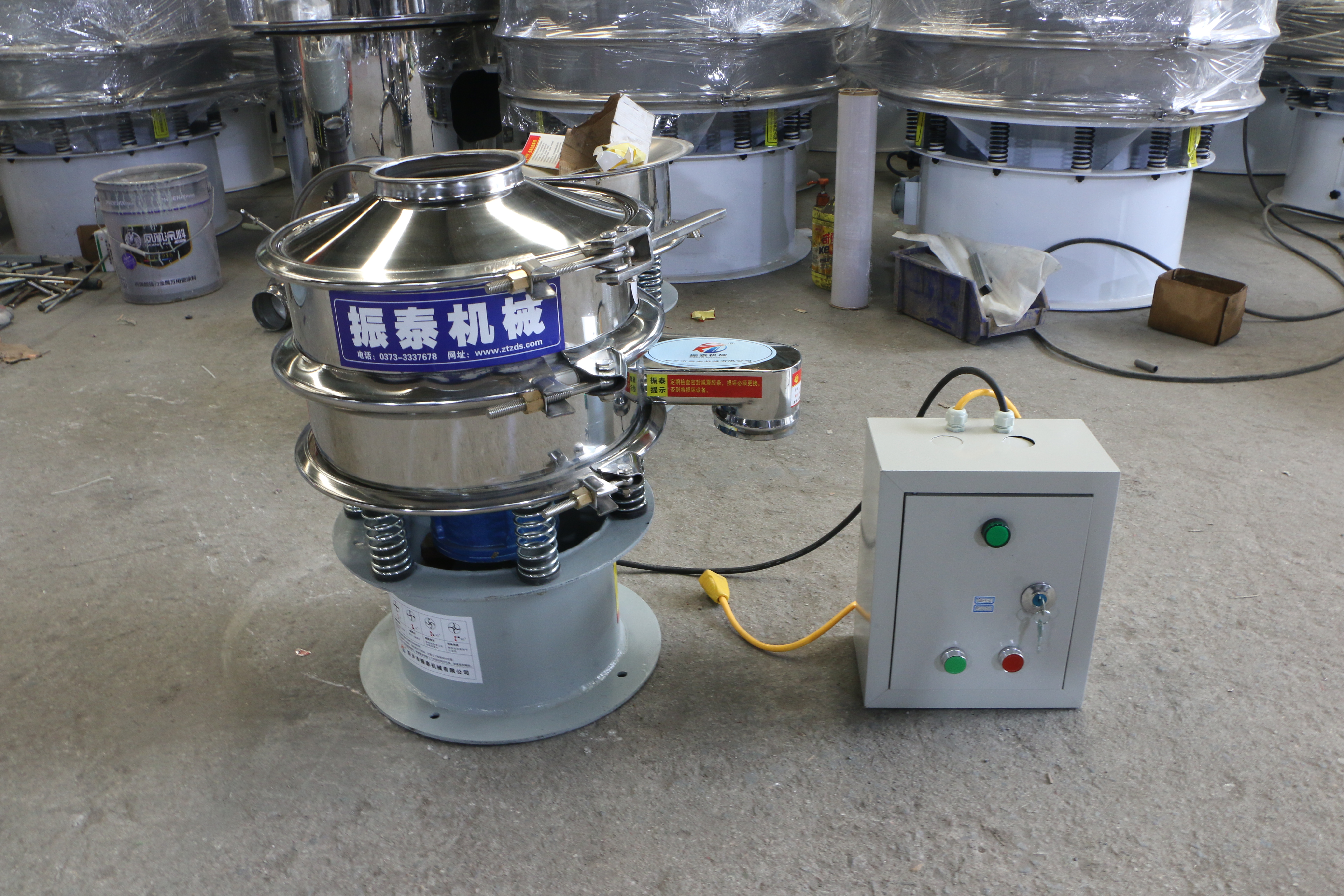 400型超聲波振動篩生產已完成，發往湖南長沙，請張經理注意查收！